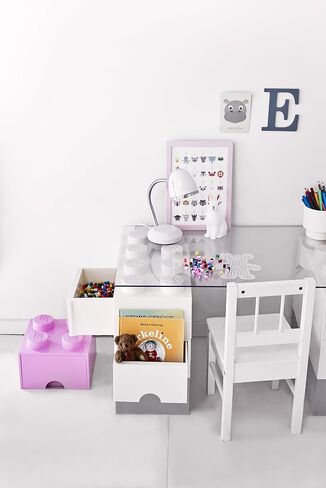 LEGO Light Purple Brick Drawer 4, 25 x 25 x 18 cm in Kuwait