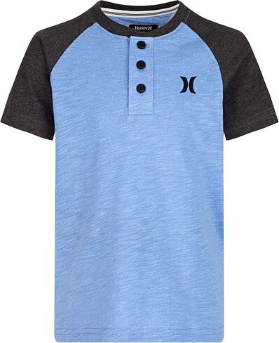 تي شيرت Hurley Kids Boys Marled Raglan قصير الأكمام (الأطفال الكبار) in Kuwait