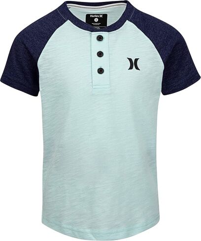 تي شيرت Hurley Kids Boys Marled Raglan قصير الأكمام (الأطفال الكبار) in Kuwait