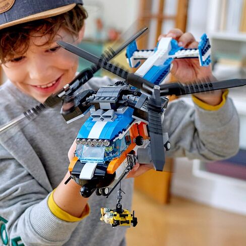LEGO Creator 3in1 Twin Rotor Helicopter 31096 Building Kit (569 Pieces) in Saudi Arabia