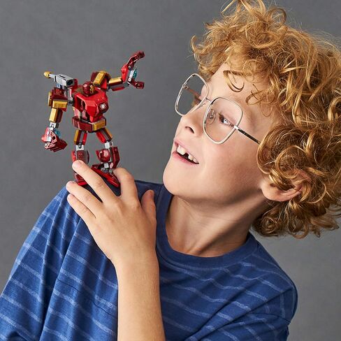 LEGO Marvel Avengers Iron Man Mech 76140 Kids’ Superhero Mech Figure, Building Toy with Iron Man Mech and Minifigure (148 Pieces) in Saudi Arabia