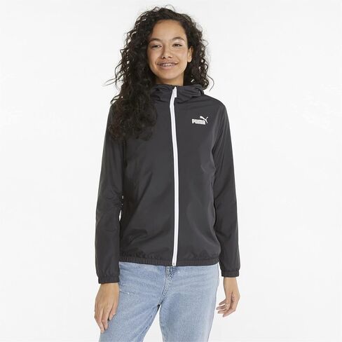 PUMA Women's Essentials Windbreaker, Black, Medium in Saudi Arabia