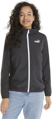 PUMA Women's Essentials Windbreaker, Black, Medium in Saudi Arabia
