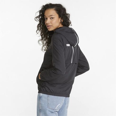 PUMA Women's Essentials Windbreaker, Black, Medium in Saudi Arabia