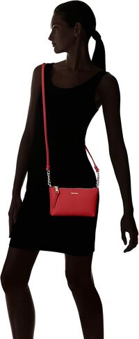 حقيبة نسائية من Calvin Klein Hayden Key Item Saffiano Top Zip Chain Crossbody in Saudi Arabia