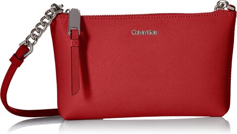 حقيبة نسائية من Calvin Klein Hayden Key Item Saffiano Top Zip Chain Crossbody in Saudi Arabia