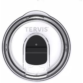 كوب Tervis مصنوع في الولايات المتحدة الأمريكية بغطاء منزلق مزدوج الجدار معزول يحافظ على المشروبات باردة وساخنة، من الفولاذ المقاوم للصدأ بسعة 20 أونصة أو 12 أونصة in Kuwait