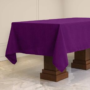 Kadut Rectangle Tablecloth (60 x 126 Inch) Beige Rectangular Table Cloth for 8 Foot Table | Heavy Duty Washable Table Cloth for Dinner, Parties, Weddings, | Wrinkle-Resistant Dining Table Cover