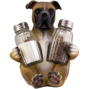Boxer Dog Salt and Pepper Shaker Holder (Shakers Included) in Saudi Arabia