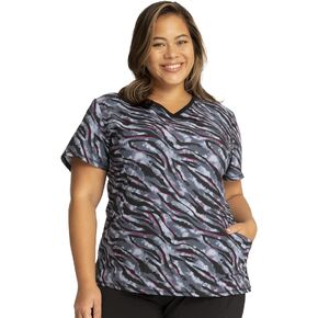 Cherokee Infinity Women Scrubs Top Mock Wrap CK608