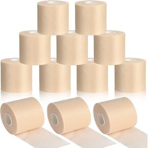 Foam Sport Underwrap, 12 Rolls Non-Adhesive Sport Pre-Wrap Tape for Athletic Ankles Wrist Knees (Skin Color) in Saudi Arabia