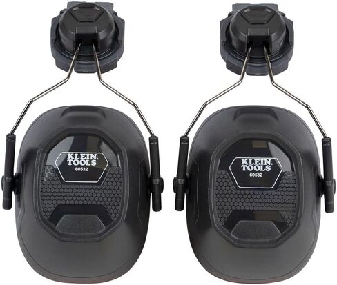 أغطية للأذنين 60502 من Klein Tools، مرفق قبعة صلبة كاملة الحافة، حماية من الضوضاء 26 ديسيبل، للبناء والتصنيع والصيانة والأعمال الخشبية in Kuwait