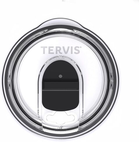 كوب Tervis مصنوع في الولايات المتحدة الأمريكية بغطاء منزلق مزدوج الجدار معزول يحافظ على المشروبات باردة وساخنة، من الفولاذ المقاوم للصدأ بسعة 20 أونصة أو 12 أونصة in Kuwait