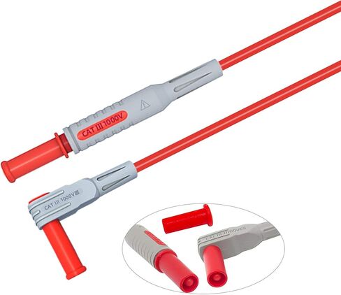 Goupchn 2PCS Multimeter Test Leads 4mm Banana Plug Male to Male with Puncture Probes Wire-Piercing Test Clip Tool for Multimeter Testing Automotive Car Repairing in Saudi Arabia