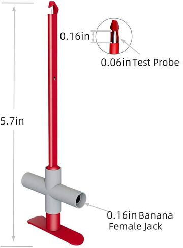 Goupchn 2PCS Multimeter Test Leads 4mm Banana Plug Male to Male with Puncture Probes Wire-Piercing Test Clip Tool for Multimeter Testing Automotive Car Repairing in Saudi Arabia