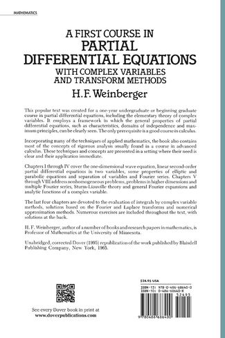 A First Course in Partial Differential Equations: with Complex Variables and Transform Methods (Dover Books on Mathematics) in Saudi Arabia