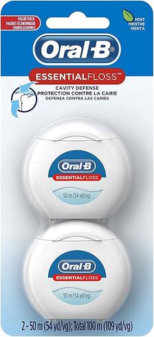 Oral-B Essential Dental Floss Waxed - each, Pack of 2 in Saudi Arabia