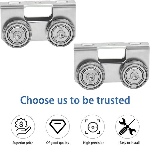 P2750-EG Trolley Assembly 4 Wheel Light Duty for Use with All 1-5/8" P1000, P1001, P5000, P5001, P5500, P5501 or Taller Strut Channel, Unistrut, Superstrut (2Pack) in Saudi Arabia