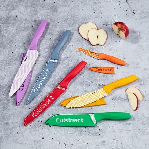Cuisinart C55-12PR2 Advantage Color Collection 12-Piece Printed Color Cutlery Set, Multicolor in Saudi Arabia