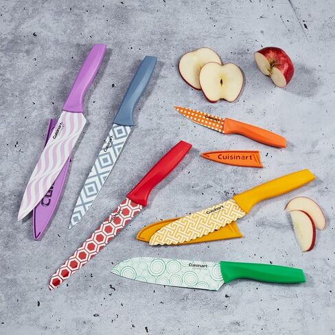 Cuisinart C55-12PR2 Advantage Color Collection 12-Piece Printed Color Cutlery Set, Multicolor in Saudi Arabia