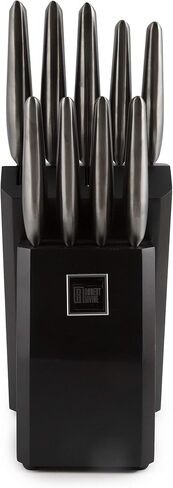 Cambridge Silversmiths Robert Irvine 10-Piece Hollow Handle Cutlery Block in Black in Kuwait