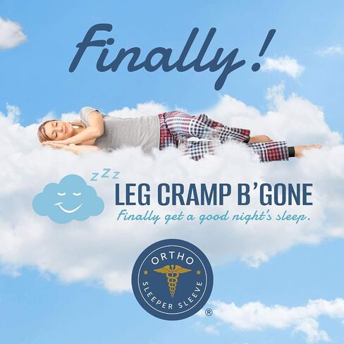 Sleeper Sleeves Can Stop and Prevent Night Leg and Foot Cramps - The Original Easy On, Easy Off - Made in USA - Maximum Calf Size - 14 1/2 INCH Circumference - DO NOT Exceed, Pain Will Increase in Saudi Arabia