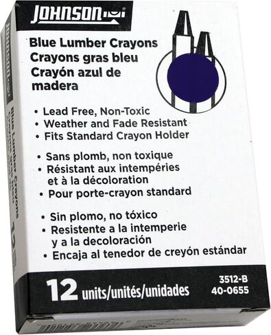 Johnson Level & Tool 3512-K Lumber Crayon, Black, 12-Pack in Kuwait