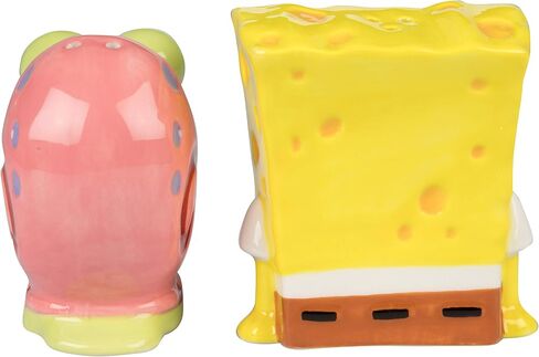 SpongeBob SquarePants Salt & Pepper Shaker Set - SpongeBob and Gary Figure Designs - Ceramic in Saudi Arabia