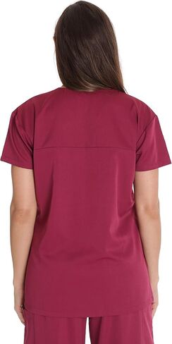 Just Love Solid Stretch Scrub Top for Women Mock Wrap Nursing Shirt in Saudi Arabia