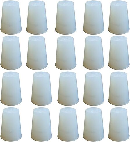 سدادة سيليكون صلبة من PUL FACTORY، مقاس #000 - عبوة من 20 قطعة in Kuwait
