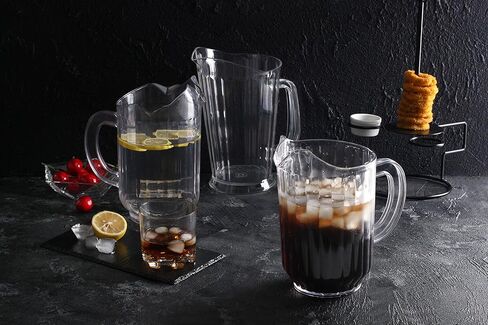 New Star Foodservice 46106 Resturant-Grade Polycarbonate Plastic Water Pitcher, 60 oz, Clear in Saudi Arabia