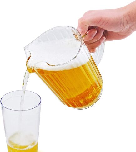 New Star Foodservice 46106 Resturant-Grade Polycarbonate Plastic Water Pitcher, 60 oz, Clear in Saudi Arabia