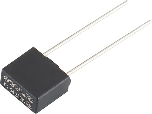 Baomain 20 قطعة DIP شنت مصغرة مربعة بطيئة ضربة مايكرو فيوز T2.5A 2.5A 250V UL قائمة in Kuwait