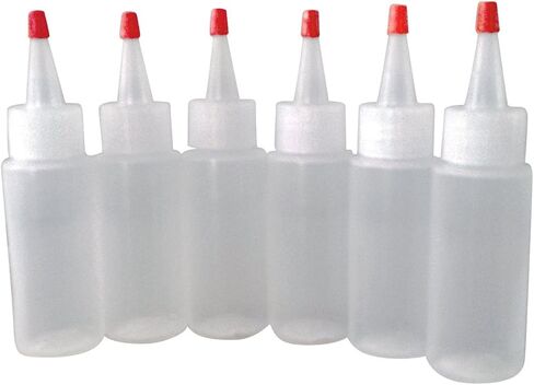 SanDaveVA Brand 6 Plastic Squeeze Bottles Cake Decorating Paint Crafts Condiments 60ml 2oz in Saudi Arabia