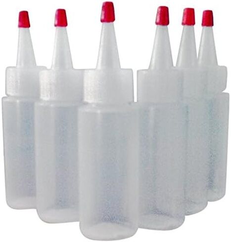 SanDaveVA Brand 6 Plastic Squeeze Bottles Cake Decorating Paint Crafts Condiments 60ml 2oz in Saudi Arabia
