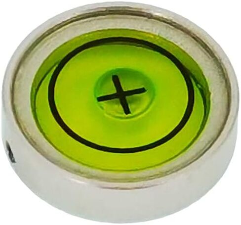 Mini Metal universal horizontal bubble water level level level level balance bubble level round 13x7mm (silvery white） in Kuwait