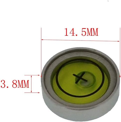 Mini Metal universal horizontal bubble water level level level level balance bubble level round 13x7mm (silvery white） in Kuwait