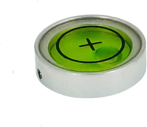 Mini Metal universal horizontal bubble water level level level level balance bubble level round 13x7mm (silvery white） in Kuwait