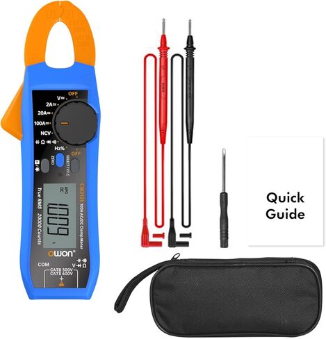 OWON CM210E 20000 مقياس الفولتميتر الرقمي المستمر، 600 فولت تيار متردد/تيار مستمر NCV True RMS مقياس صغير لقياس الجهد والتيار والسعة والمقاومة in Kuwait