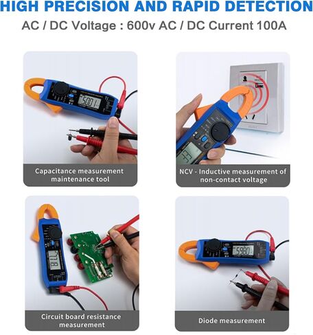 OWON CM210E 20000 مقياس الفولتميتر الرقمي المستمر، 600 فولت تيار متردد/تيار مستمر NCV True RMS مقياس صغير لقياس الجهد والتيار والسعة والمقاومة in Kuwait