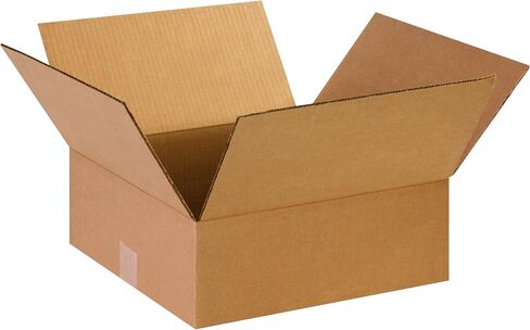 PARTNERS BRAND 14 x 14 x 5 Corrugated Cardboard Boxes, Flat 14"L x 14"W x 5"H, Pack of 25 | Shipping, Packaging, Moving, Storage Box for Home or Business, Strong Wholesale Bulk Boxes in Saudi Arabia