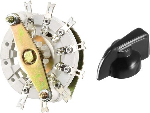 uxcell 1P7T 1 Pole 7 Position 1 Deck Band Channel Rotary Switch Selector with Plastic Knob in Saudi Arabia