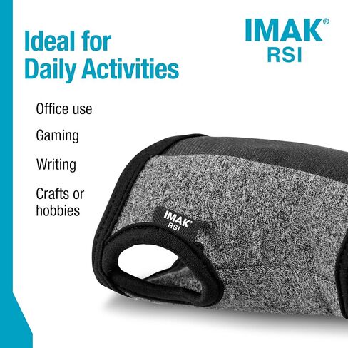 Brownmed - IMAK RSI Computer Glove - Comfortable Game Glove - Wrist Brace to Support Carpal Tunnel - Compression Glove for Working, Gaming & More - Ergonomic Keyboard Glove for Palm & Wrist Support in Kuwait