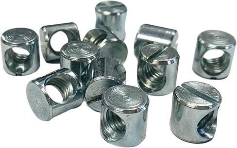 5/16 بوصة - 18 صواميل أسطوانية مشقوقة متقاطعة بارتفاع 1/2 بوصة - مجموعة من 12 قطعة in Kuwait