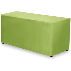 Gee Di Moda Fitted Tablecloth - 48 x 30 Inch Apple Green Fitted Table Cloth for 4 Foot Rectangle Table - Heavy Duty Washable Fabric - for 4 Ft Buffet Table Holiday Party Dinner Wedding & Trade Show in Saudi Arabia