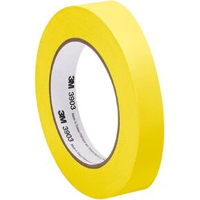 3M Yellow Vinyl/Rubber Adhesive Duct Tape 3903, 0.75-50-3903-YELLOW 12.6 psi Tensile Strength, 50 yd. Length, 0.75" Width in Saudi Arabia