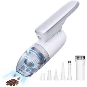 RUCUIAPE Handheld Vacuum, Car Vacuum Cleaner High Power, 12Kpa Suction Car Vacuum Portable with LED Light, Mini Handheld Vacuum Cordless for Home, Office and Car in Saudi Arabia