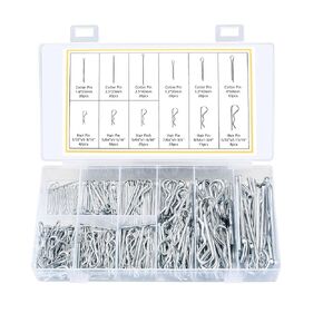 مجموعة متنوعة من 250 قطعة من دبابيس كوتر، بما في ذلك 110 قطعة من دبابيس شعر كوتر، و140 قطعة من مشابك كوتر على شكل حرف R، ودبابيس كوتر شديدة التحمل، مجموعة تثبيت دبابيس الشعر الزنبركية للوصلة، وجزازة العشب، والشاحنة in Kuwait