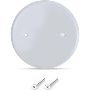 5" Ceiling Cover Plate for 3-1/2" Round Box, Metal - White