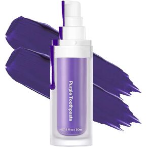 مجموعة تبييض الأسنان، معجون أسنان أرجواني لتبييض الأسنان، إزالة بقع الأسنان، معزز تبييض الأسنان، مصحح لون الأسنان (معجون أسنان أرجواني) in Kuwait